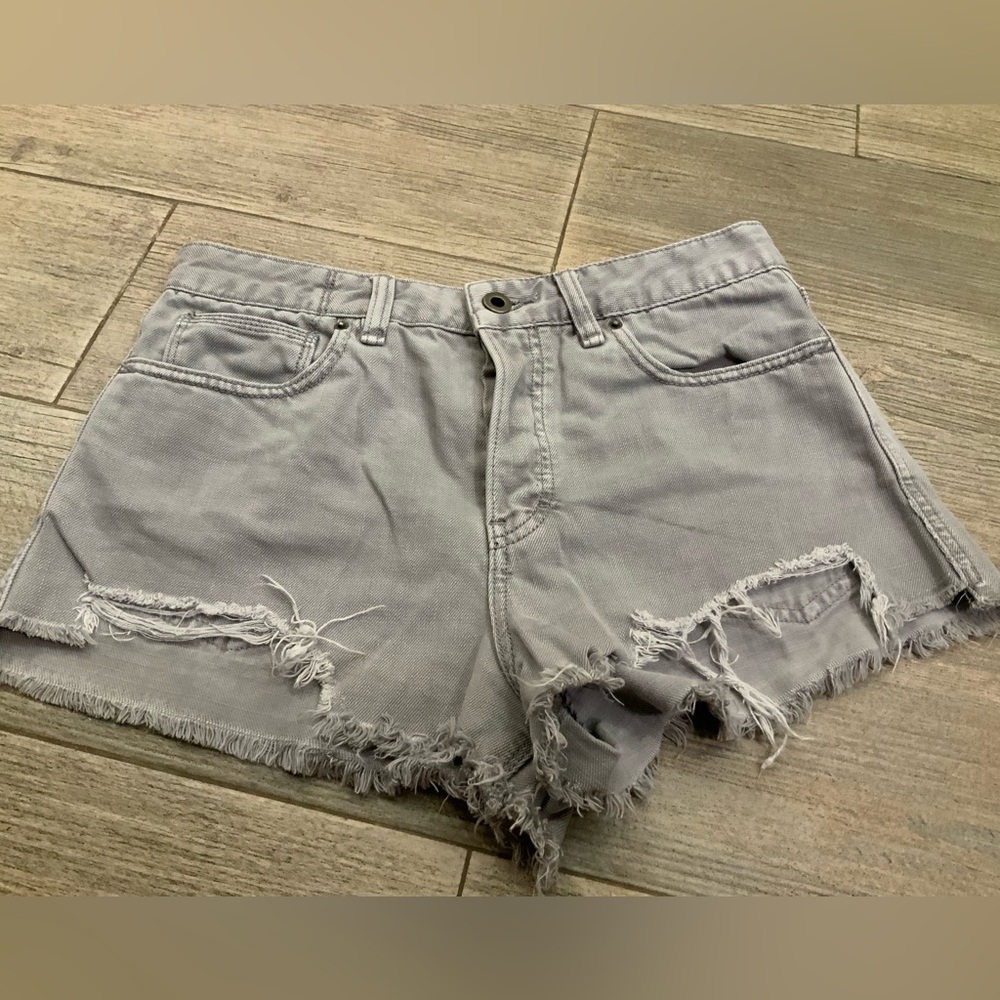 FREE PEOPLE denim cutoffs